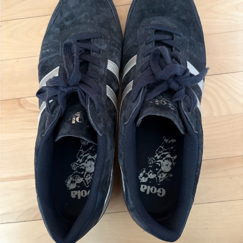 Gola Men's Suede Sneakers with Silver Stripes